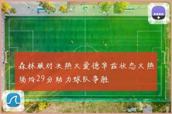 森林狼对决热火爱德华兹状态火热场均29分助力球队争胜